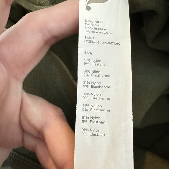 Fabletics Sculptknit Contour High Waisted Leggings Sz XL Green Compression New - Picture 7 of 12